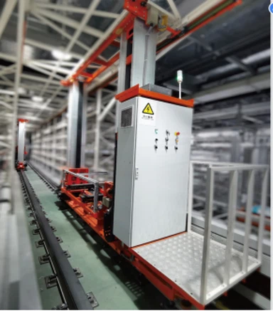 सामग्री कंटेनरों के साथ स्वचालित त्रि-आयामी गोदाम